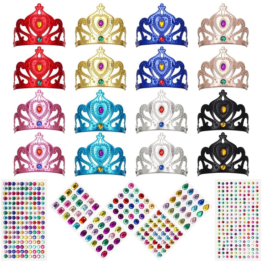 7272 23 Packs Foam Princess Crowns and Tiaras for Birthday Party Favors